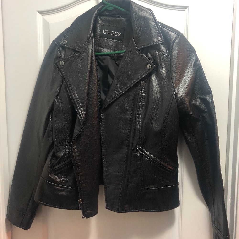Faux leather jacket